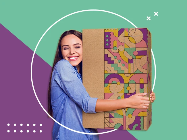 pudełka z nadrukiem