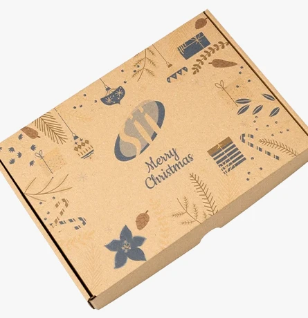 pudełko kartonowe z nadrukiem świątecznym dla branży IT podkreśla wartość marki